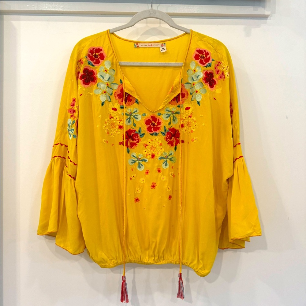 Chelsea and Violet flowy embroidered top